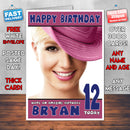 Personalised Britney Spears 1 Celebrity Inspired Style Birthday Card (SA)