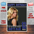 Personalised Britney Spears 2 Celebrity Inspired Style Birthday Card (SA)