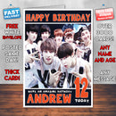 Personalised Bts 1 INSPIRED THEME Music Birthday Card (SA)