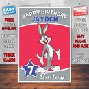 Personalised Bugs Bunny Birthday Card (SA)
