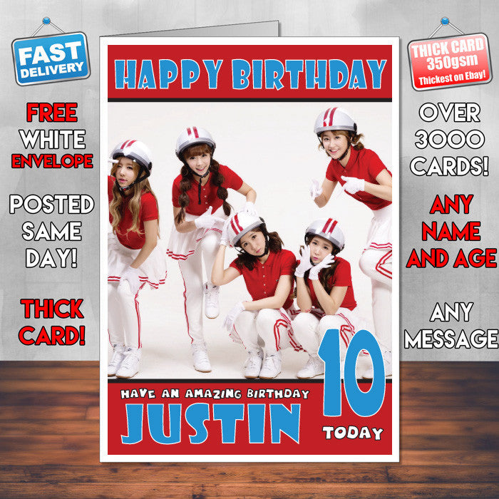 Personalised CRAYON Celebrity Inspired Style Birthday Card (SA)