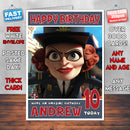 Personalised Captain Chantel Dubois Style Inspired Cartoon Birthday Card (SA)