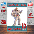 Personalised Captain Charles Planet 51 Style Inspired Cartoon Birthday Card (SA)