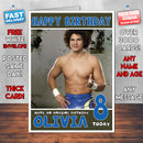 Personalised Carly Colon WWE Inspired Style Birthday Card (SA)
