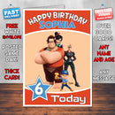 Personalised Cartoon Character 2 3D Birthday Card (SA)