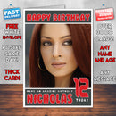 Personalised Celina Jaitley Bollywood Inspired Style Birthday Card (SA)