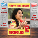 Personalised Cherry Mardia Bollywood Inspired Style Birthday Card (SA)