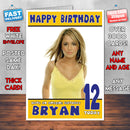 Personalised Cheryl Cole Celebrity Inspired Style Birthday Card (SA)