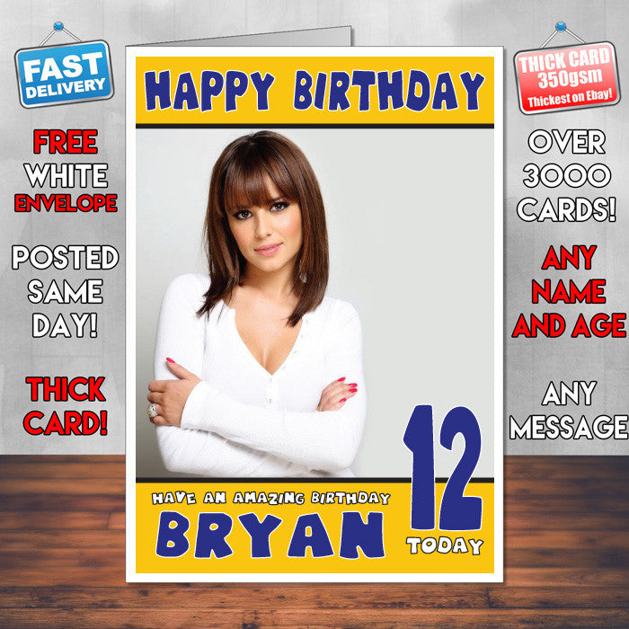 Personalised Cheryl Tweedy Celebrity Inspired Style Birthday Card (SA)