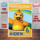 Personalised Chica Show 2 Style Theme Personalised Kidshows Birthday Card (SA)
