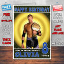 Personalised Christian 2 WWE Inspired Style Birthday Card (SA)