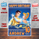 Personalised Cinderella Dancing Style Inspired Cartoon Birthday Card (SA)