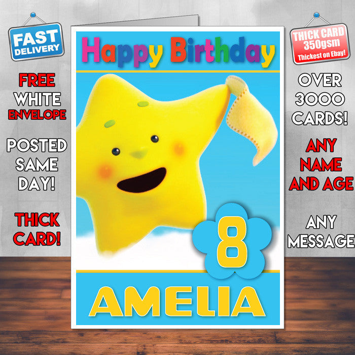 Personalised Cloudbabies 11 Style Theme Personalised Kidshows Birthday Card (SA)