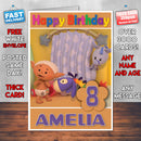 Personalised Cloudbabies 13 Style Theme Personalised Kidshows Birthday Card (SA)