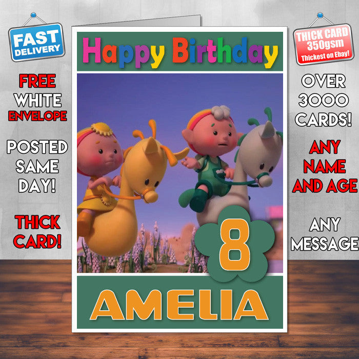 Personalised Cloudbabies 14 Style Theme Personalised Kidshows Birthday Card (SA)