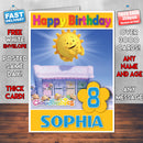 Personalised Cloudbabies 1 Style Theme Personalised Kidshows Birthday Card (SA)
