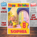 Personalised Cloudbabies 2 Style Theme Personalised Kidshows Birthday Card (SA)