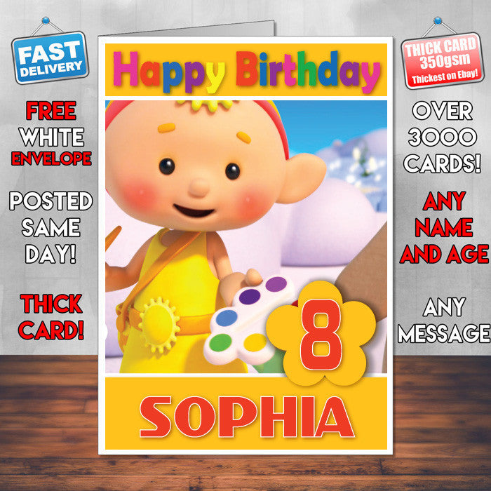 Personalised Cloudbabies 4 Style Theme Personalised Kidshows Birthday Card (SA)