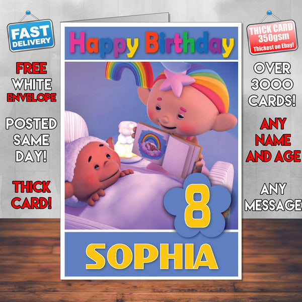 Personalised Cloudbabies 6 Style Theme Personalised Kidshows Birthday Card (SA)