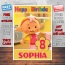 Personalised Cloudbabies 7 Style Theme Personalised Kidshows Birthday Card (SA)