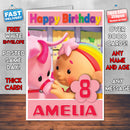 Personalised Cloudbabies 9 Style Theme Personalised Kidshows Birthday Card (SA)
