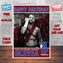 Personalised Cm Punk 2 WWE Inspired Style Birthday Card (SA)
