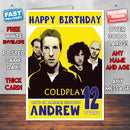 Personalised Coldplay 1 INSPIRED THEME Music Birthday Card (SA)