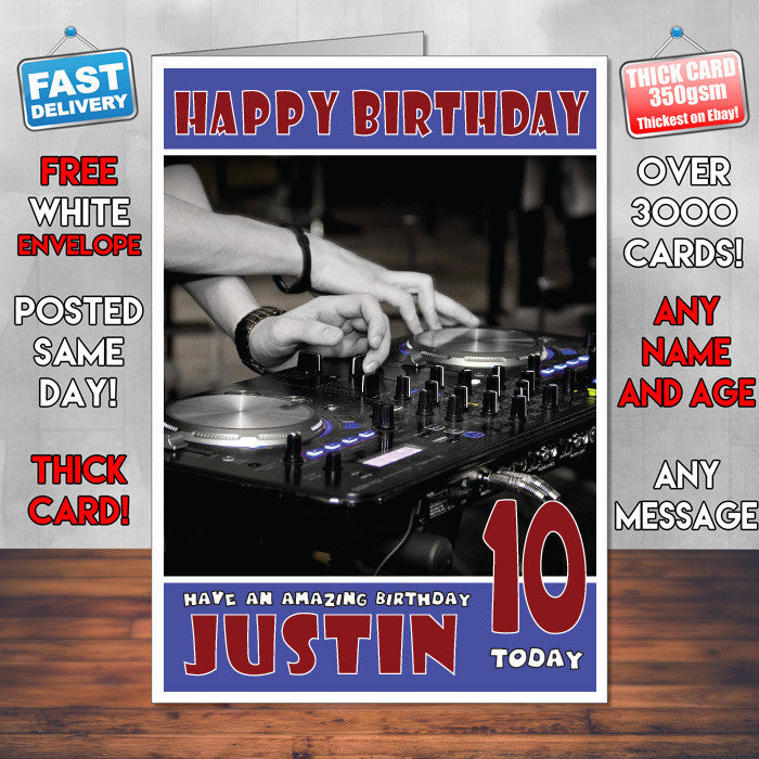 Personalised Console Pioner Zhulanov Celebrity Inspired Style Birthday Card (SA)