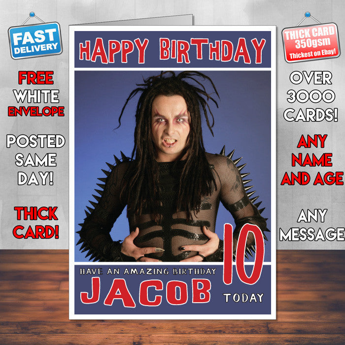 Personalised Cradle Of Filth Celebrity Inspired Style Birthday Card (SA)