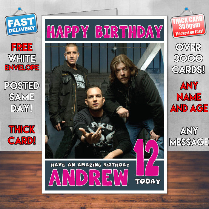 Personalised Creed 1 INSPIRED THEME Music Birthday Card (SA)