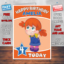 Personalised Cute Nursery Student Birthday Card (SA)