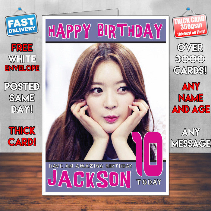 Personalised Dal Shabet 2 Celebrity Inspired Style Birthday Card (SA)