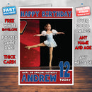 Personalised Dance Moms 2 INSPIRED THEME Music Birthday Card (SA)