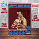 Personalised Daniel Bryan 1 WWE Inspired Style Birthday Card (SA)