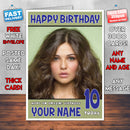 Personalised Danielle Campbell INSPIRED THEME Celebrity Birthday Card (SA)