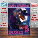 Personalised Darkwing Duck Style Inspired Cartoon Birthday Card (SA)