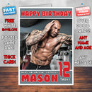 Personalised Dave Bautista WWE Inspired Style Birthday Card (SA)