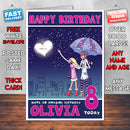 Personalised Day Couple Style Inspired Cartoon Birthday Card (SA)