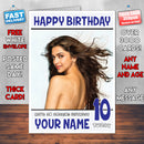 Personalised Deepika Padukone 1 INSPIRED THEME Celebrity Birthday Card (SA)