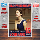 Personalised Deepika Padukone 7 INSPIRED THEME Celebrity Birthday Card (SA)