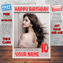 Personalised Deepika Padukone 8 INSPIRED THEME Celebrity Birthday Card (SA)