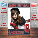 Personalised Demi Lovato Celebrity Inspired Style Birthday Card (SA)