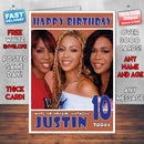 Personalised Destiny's Child 1 INSPIRED THEME Music Birthday Card (SA)