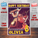 Personalised Devil Robot Style Inspired Cartoon Birthday Card (SA)