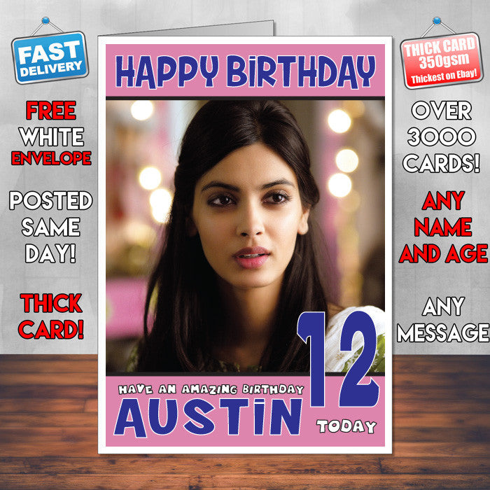 Personalised Dina Penty INSPIRED THEME Celebrity Birthday Card (SA)