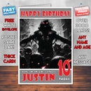 Personalised Disturbed 2 INSPIRED THEME Music Birthday Card (SA)