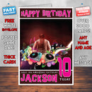 Personalised Dj Cropped Celebrity Inspired Style Birthday Card (SA)