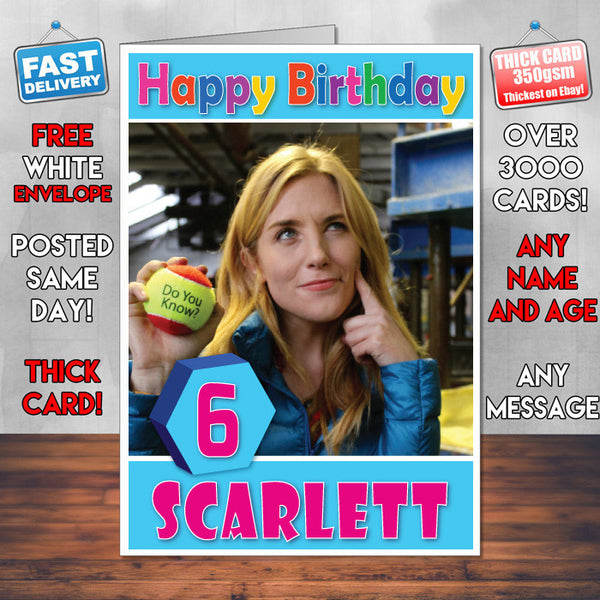 Personalised Do You Know 1 Style Theme Personalised Kidshows Birthday Card (SA)