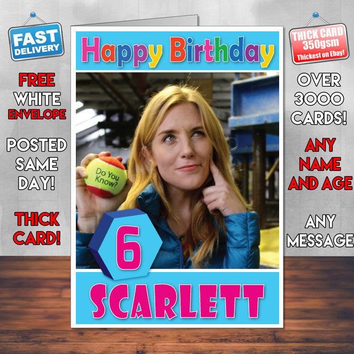 Personalised Do You Know 1 Style Theme Personalised Kidshows Birthday Card (SA)