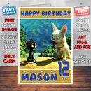 Personalised Dog And Cat Style Inspired Cartoon Birthday Card (SA)